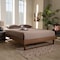 Baxton Studio Liliya Walnut Brown Finished Wood Full Size Platform Bed Frame 156-9410 - alternate 5